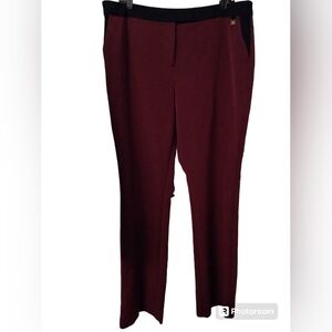 Anne Klein maroon and black dress pants size 14 #10